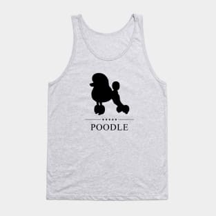 Poodle Black Silhouette Tank Top